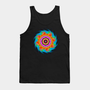 Colorful Fractal high contrast Tank Top